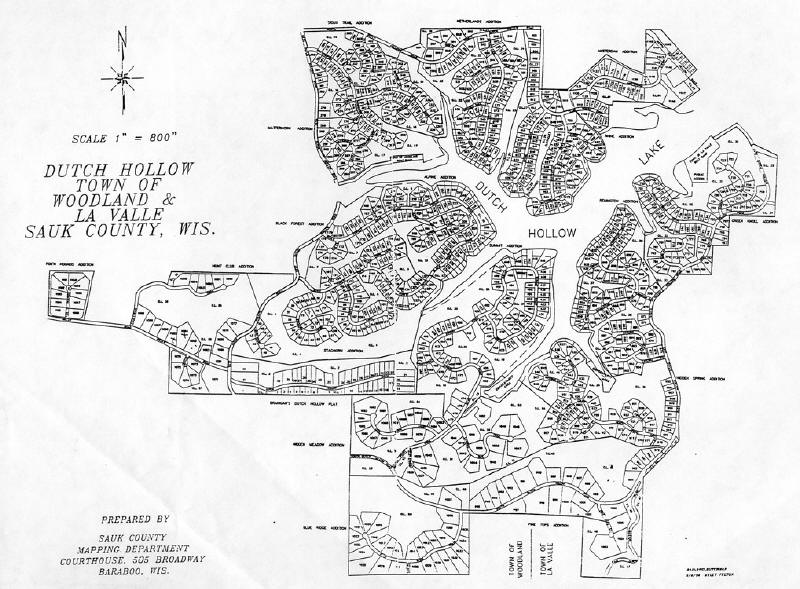 Dutch Hollow Lake Layout, La Valle, Sauk County